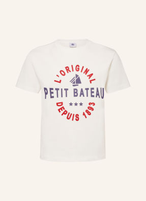Petit Bateau Tričko bílá / tmavě červená / tmavě modrá