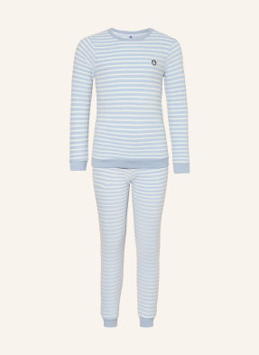 Petit Bateau Pyžamo Z Froté tmavě modrá / bílá