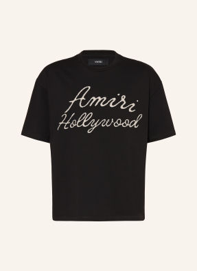 Amiri Tričko Hollywood černá / krémová