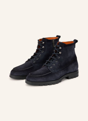 Santoni Šněrovací Boty Flair tmavě modrá