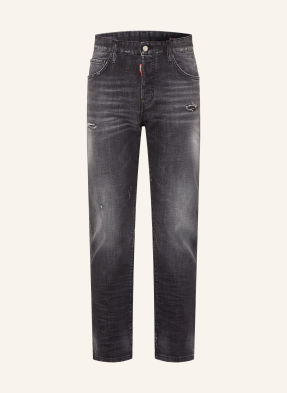 dsquared2 Džíny V Rozthaném Stylu 642, Regular Fit 900 black