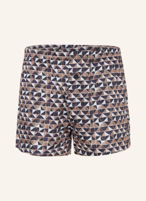 Zimmerli Boxerky Web Private Luxury tmavě modrá / černošedá / tmavě modrá