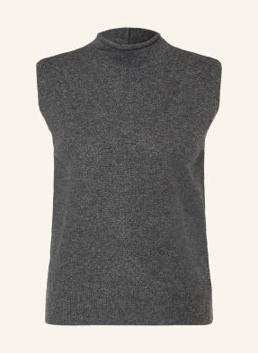 Mm By Max Mara Pletený Top Astrale S Kašmírem tmavě šedá