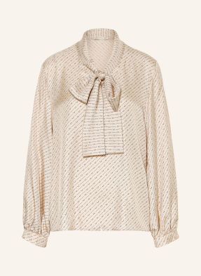 Mm By Max Mara Halenka S Vázačkou Lastra Z Hedvábí béžová / černá