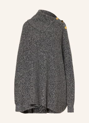 Sportmax Oversized Pletené Šaty Alibi černá / bílá