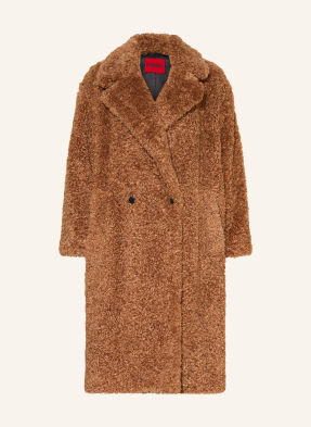 Hugo Teddyfell-Mantel Malite-1 beige