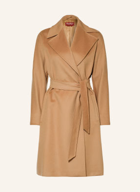 Max Mara Studio Vlněný Kabát Dravenna velbloudí
