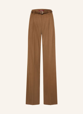 Max Mara Studio Marlene Kalhoty Cocco koňaková