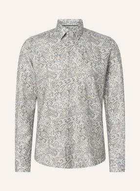 Joop! Košile Pio Slim Fit černošedá / režná / šedá