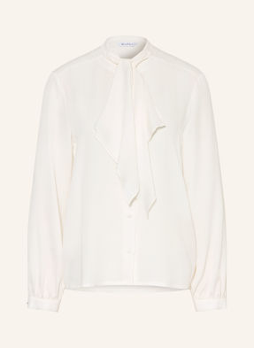 Max Mara Schluppenbluse Leccio Aus Seide weiss