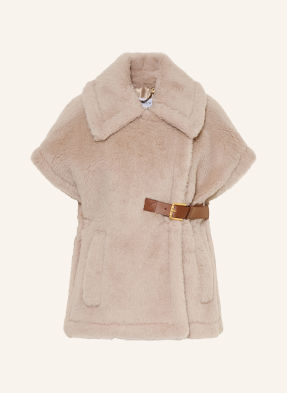 Max Mara Kunstfell-Weste New Abavo Mit Alpaka beige