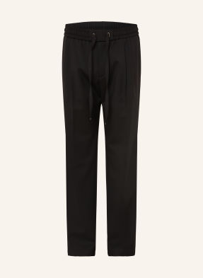 Dolce & Gabbana Kalhoty Z Teplákoviny, Střih Slim Fit černá