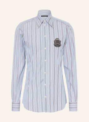 Dolce & Gabbana Košile Extra Slim Fit černošedá / tmavě modrá / tmavě modrá