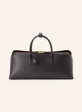 Alaïa Kabelka Delta Medium tmavě hnědá / zlatá