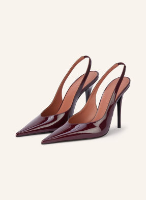 Amina Muaddi Slingpumps Anok tmavě červená