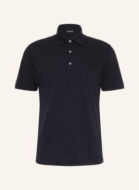 Zegna Polokošile Z Piké tmavě modrá