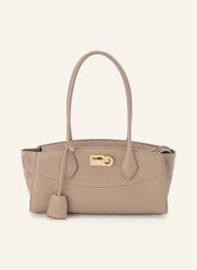 Ferragamo Kabelka The New Studio Soft černošedá