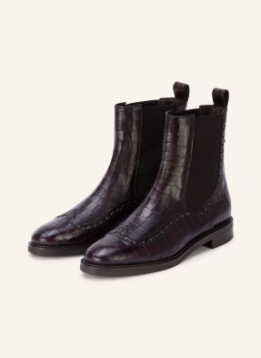 Pertini Chelsea Boots S Cvočky tmavě červená