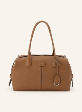 Tod's Kabelka Přes Rameno Bauletto Small hnědá / stříbrná