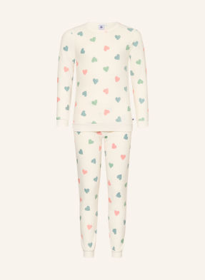 Petit Bateau Pyžamo Z Froté režná / lososová / zelená