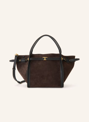 Tod's Shopper T Signature Small tmavě hnědá / zlatá