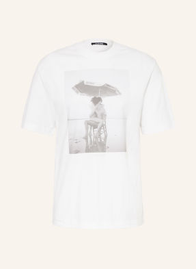 Jacquemus Tričko Le Tshirt Campagne bílá / šedá