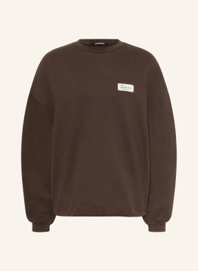 Jacquemus Mikiny Le Sweatshirt Montaigne tmavě hnědá