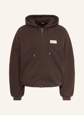 Jacquemus Mikina S Kapucí Le Hoodie Montaigne tmavě hnědá