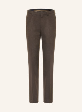 Hugo Oblekové Kalhoty Hesten Extra Slim Fit 903 brown overflow