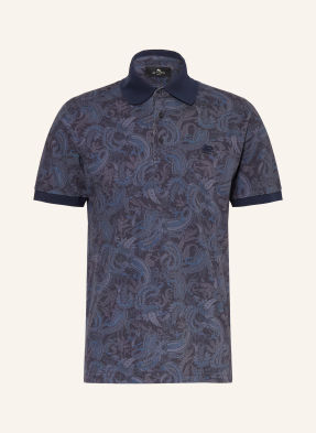 Etro Piqué-Poloshirt blau