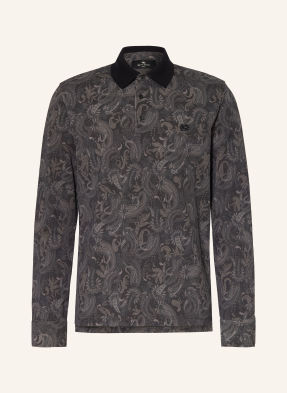 Etro Piqué-Poloshirt grau