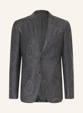 Etro Sako Regular Fit tmavě šedá / šedá