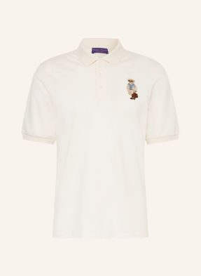 Ralph Lauren Purple Label Polokošile Z Piké režná / tmavě hnědá / černošedá