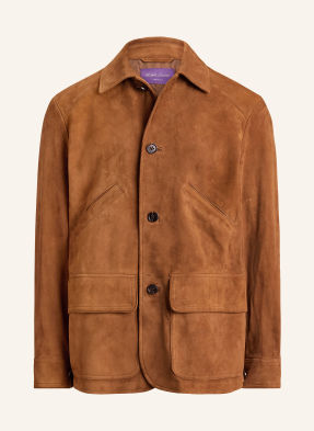 Ralph Lauren Purple Label Kožená Bunda hnědá
