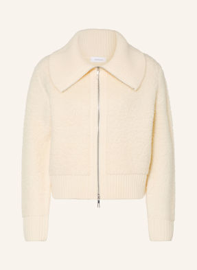 Darling Harbour Strickjacke Im Materialmix weiss