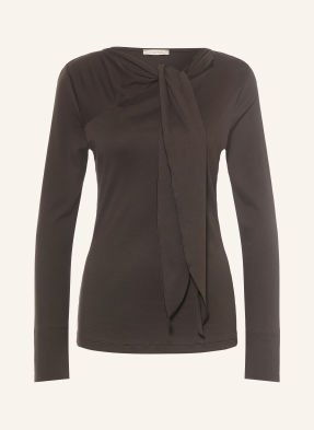 Lilienfels Longsleeve Mit Schluppe braun