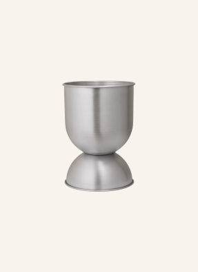Ferm Living Květináč Hourglass Small stříbrná