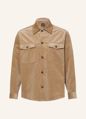 Boss Cord-Overshirt Carper braun