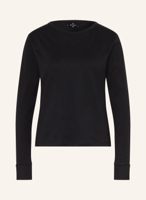 Monari Longsleeve Mit Schmucksteinen schwarz