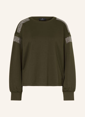 Monari Longsleeve Mit Schmucksteinen gruen