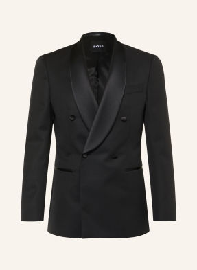 Boss Smokingové Sako Huge Slim Fit 001 black