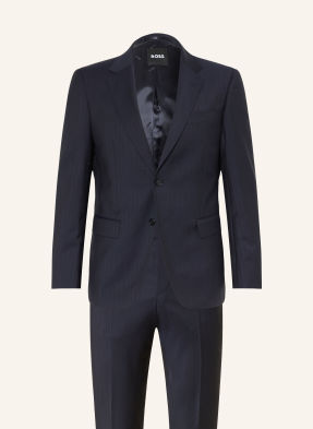 Boss Oblek Huge Slim Fit tmavě modrá