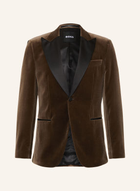 Boss Samtsakko Hutson Slim Fit braun