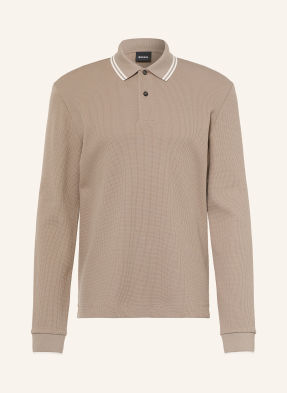 Boss Polokošile Z Piké Pittman khaki / bílá