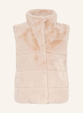 Monari Kunstfell-Weste beige