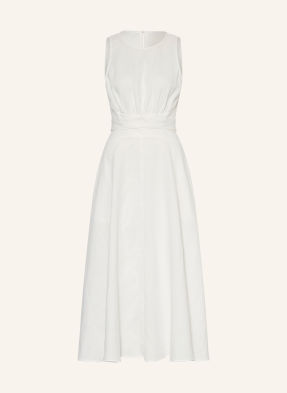 Reiss Kleid Hazel Mit Leinen weiss