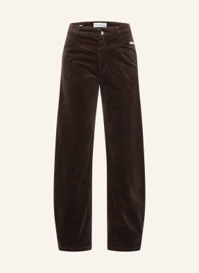 Opus Pants Kordové Kalhoty Mari Cosmo 20040 affogato
