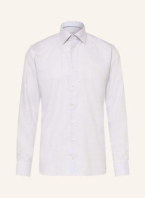 Eton Košile Slim Fit bílá / béžová / světle šedá