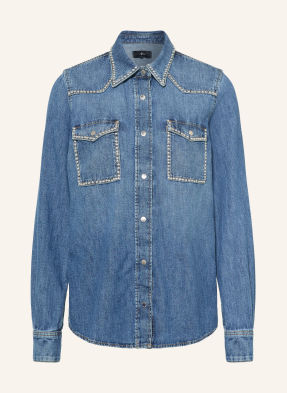 7 For All Mankind Jeanshemd Mit Nieten blau