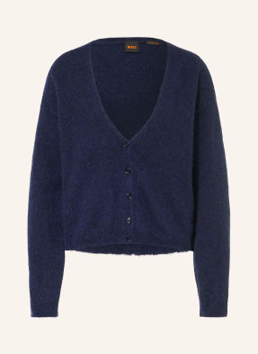 Boss Strickjacke Farano Mit Alpaka blau